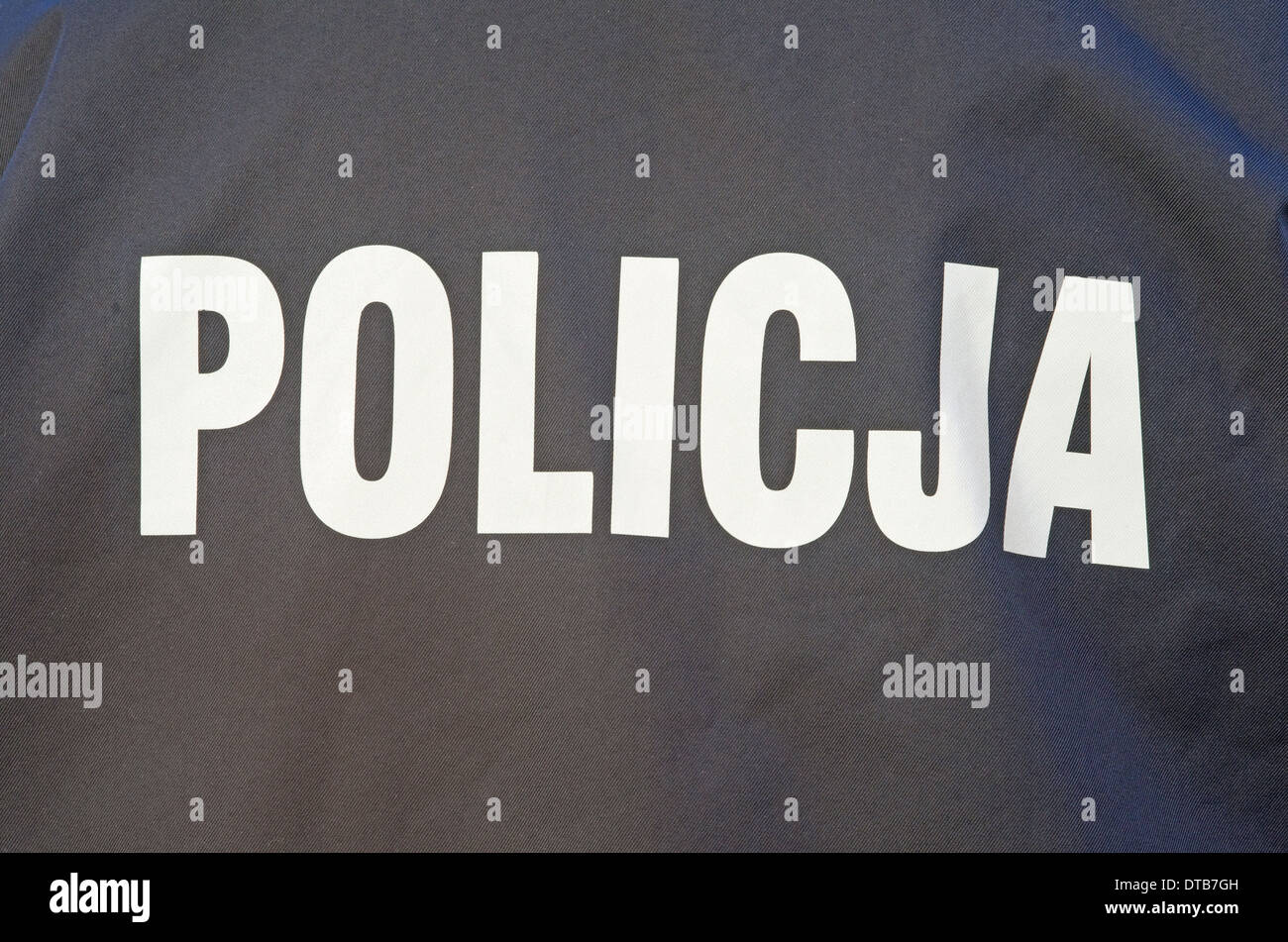 Photo de la police polonaise sign Banque D'Images