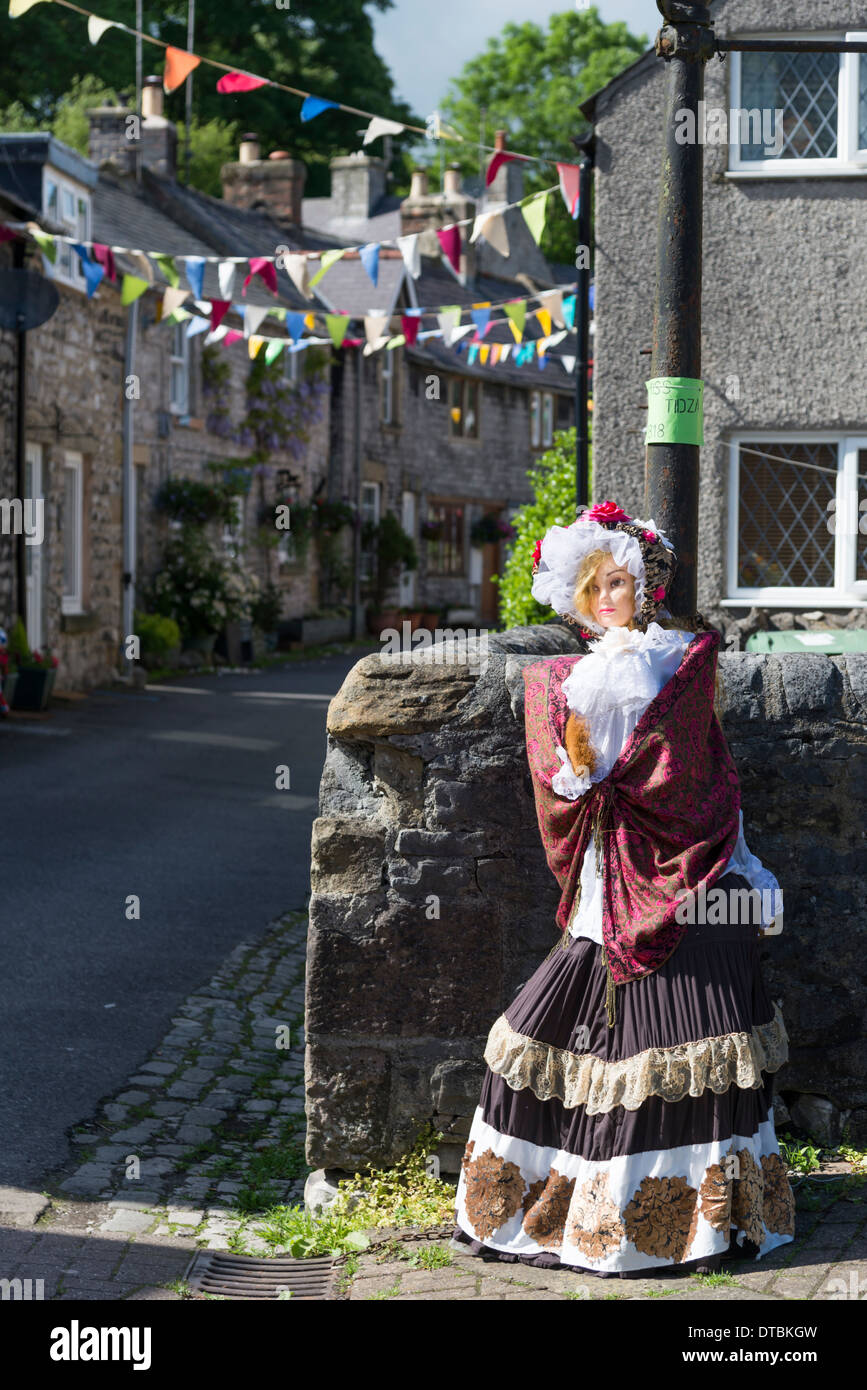 Tideswell to village dans le Peak District détient bien habiller événement chaque année c'est une ancienne tradition propre à Derbyshire Banque D'Images