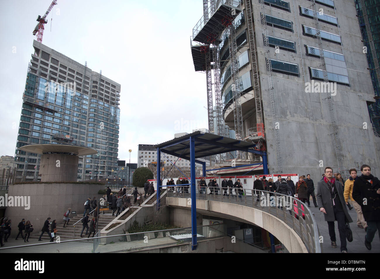 La Défense, la Défense, le plus grand quartier d'affaires, Hauts-de-Seine, Paris, France Banque D'Images