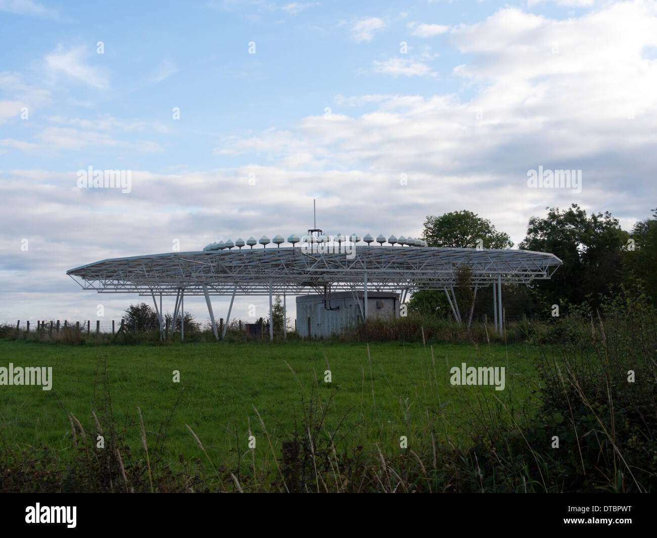 Aide à la navigation aérienne Trent' 'VOR près de Ashbourne, Derbyshire, Royaume-Uni Banque D'Images