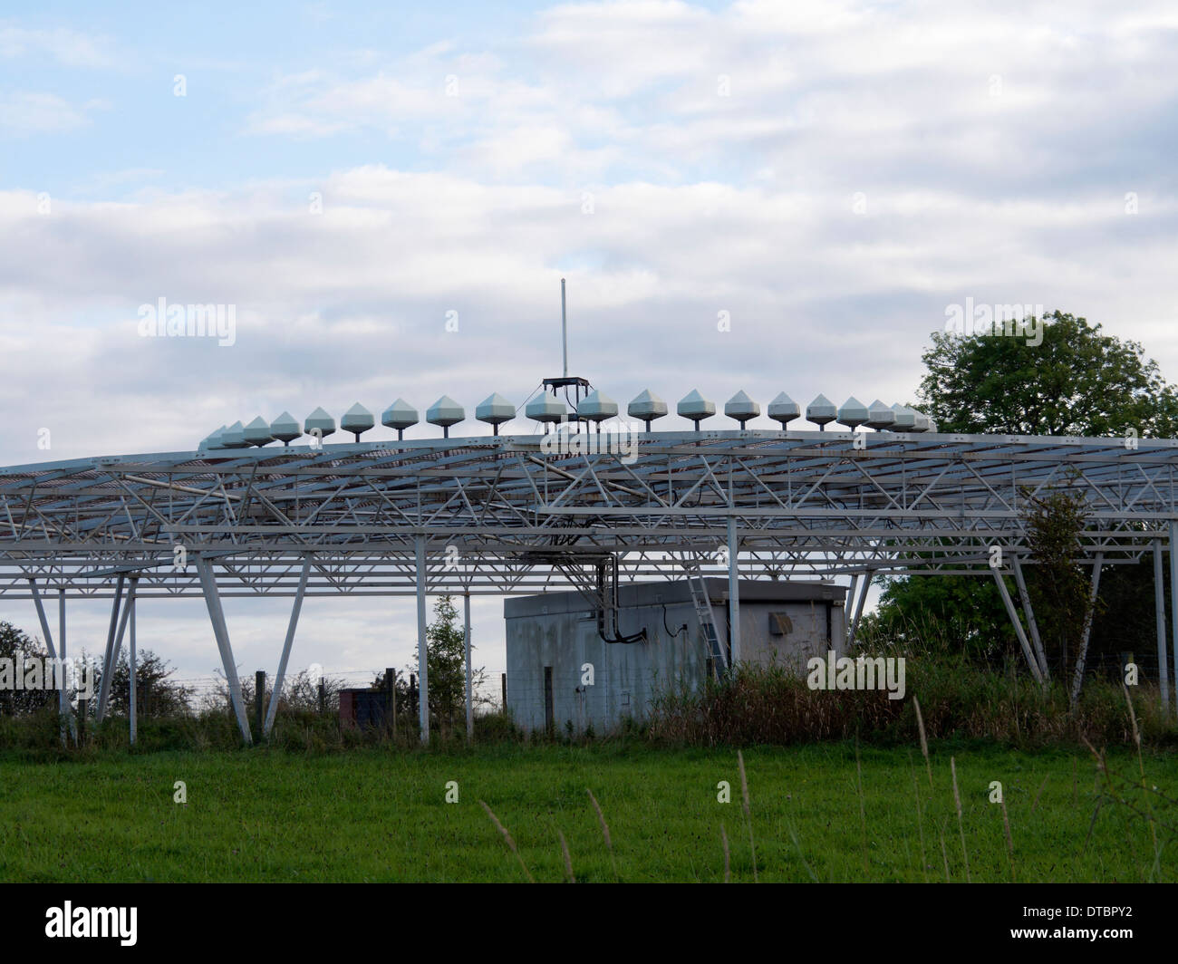 Aide à la navigation aérienne Trent' 'VOR près de Ashbourne, Derbyshire, Royaume-Uni Banque D'Images