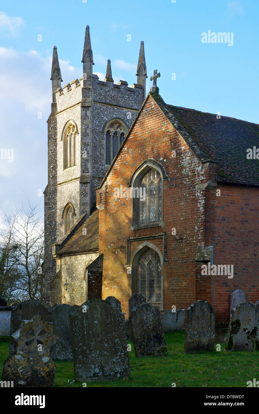 L'église St Mary, Hartley Wintney, Hampshire, England uk Banque D'Images