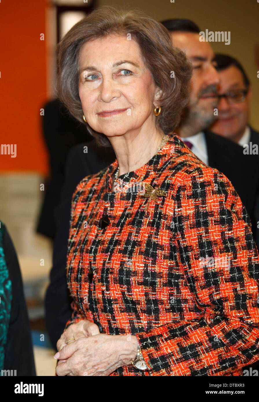 La Reine Sofia d'ESPAGNE LOI MEMORIAL SUR 25ÈME ANNIVERSAIRE DE SERVIMEDIA 14/02/2014 Banque D'Images