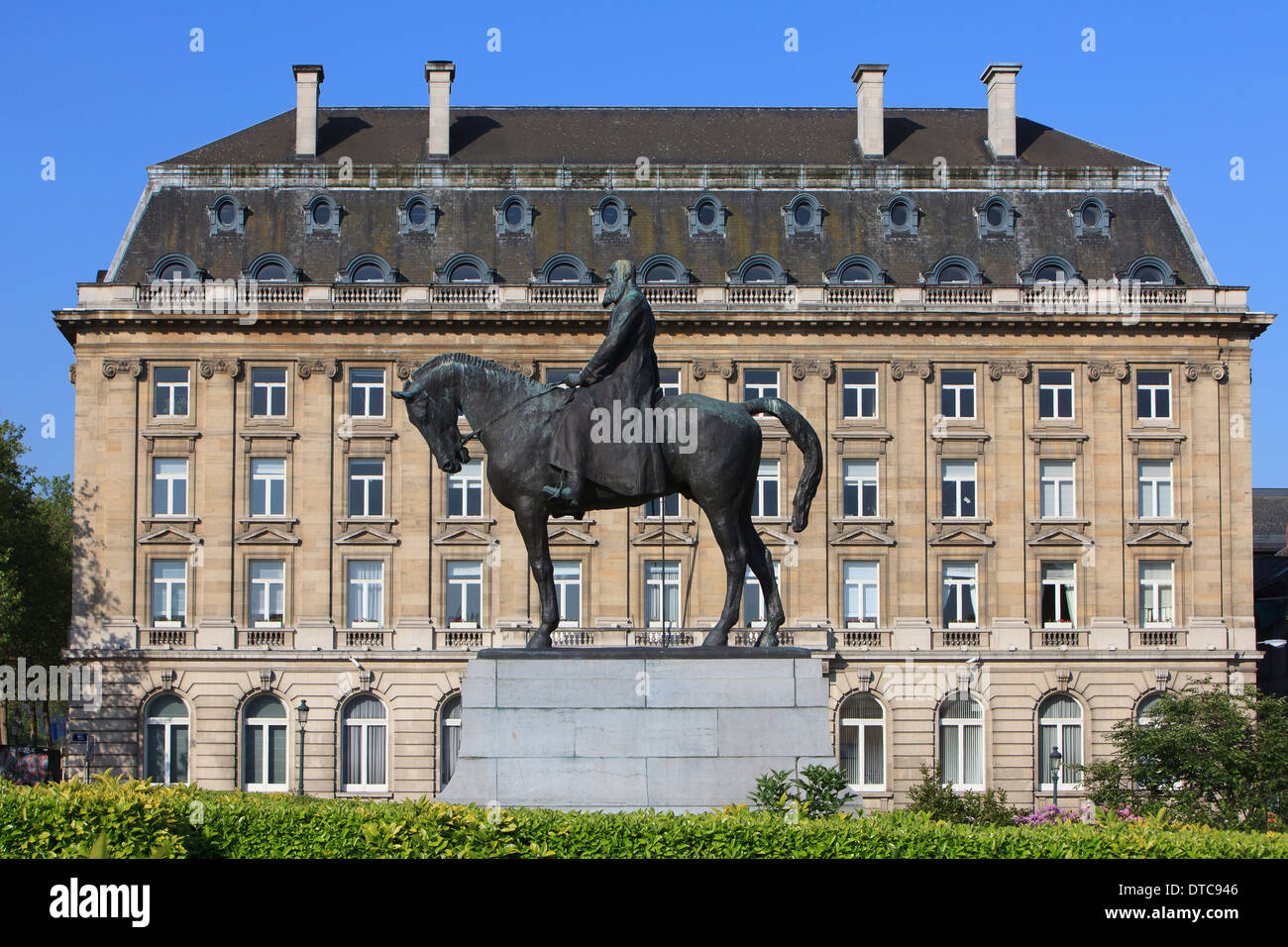 Monument au Roi Léopold II de Belgique à Bruxelles, Belgique Banque D'Images