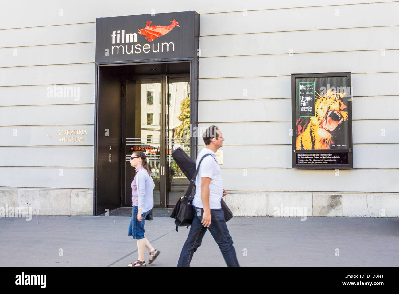 Entrée de l'Austrian filmmuseum situé dans le bâtiment albertina, vienne, autriche Banque D'Images