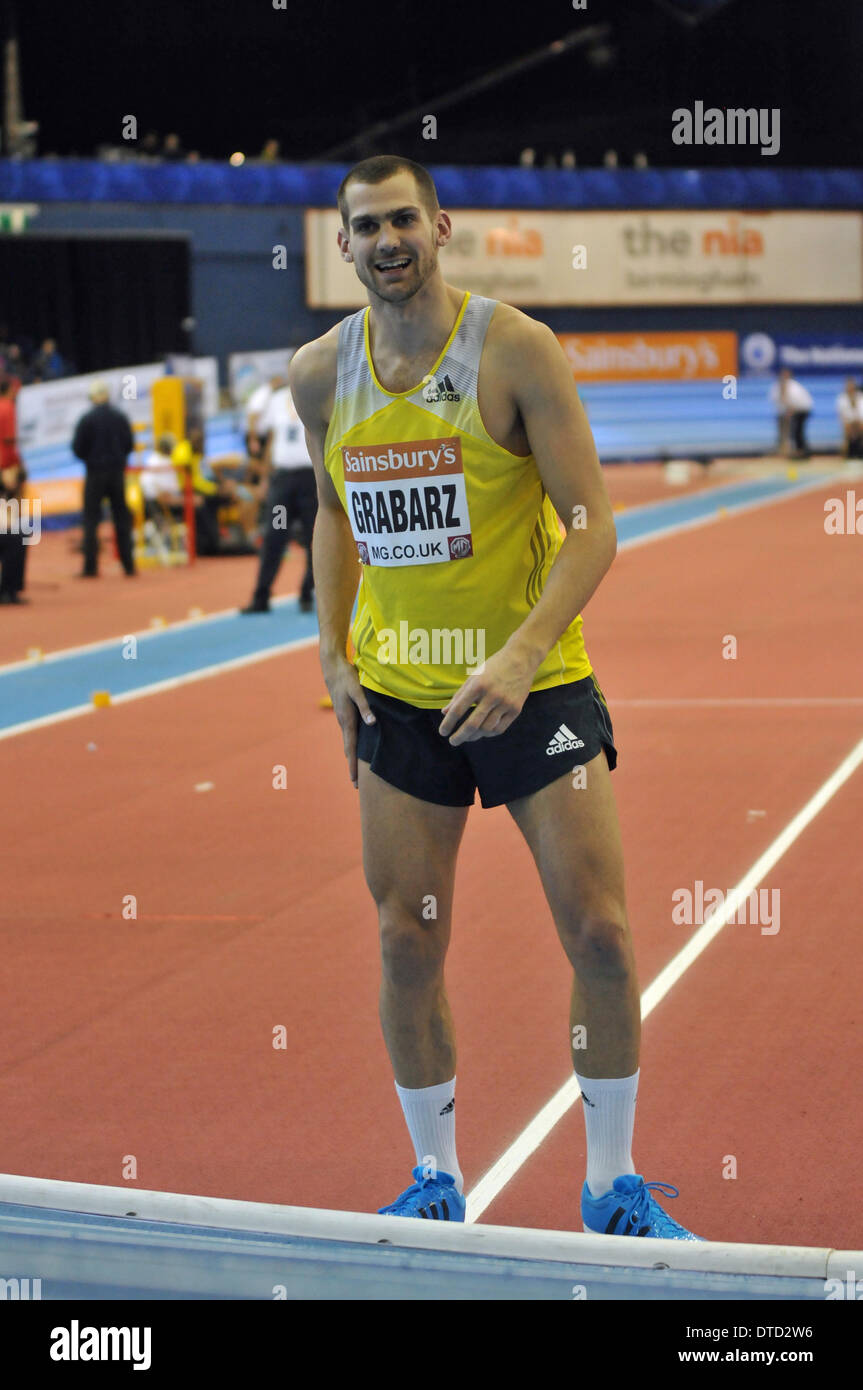 Stars de l'athlétisme l'athlétisme en salle de Birmingham, UK 2015 Banque D'Images