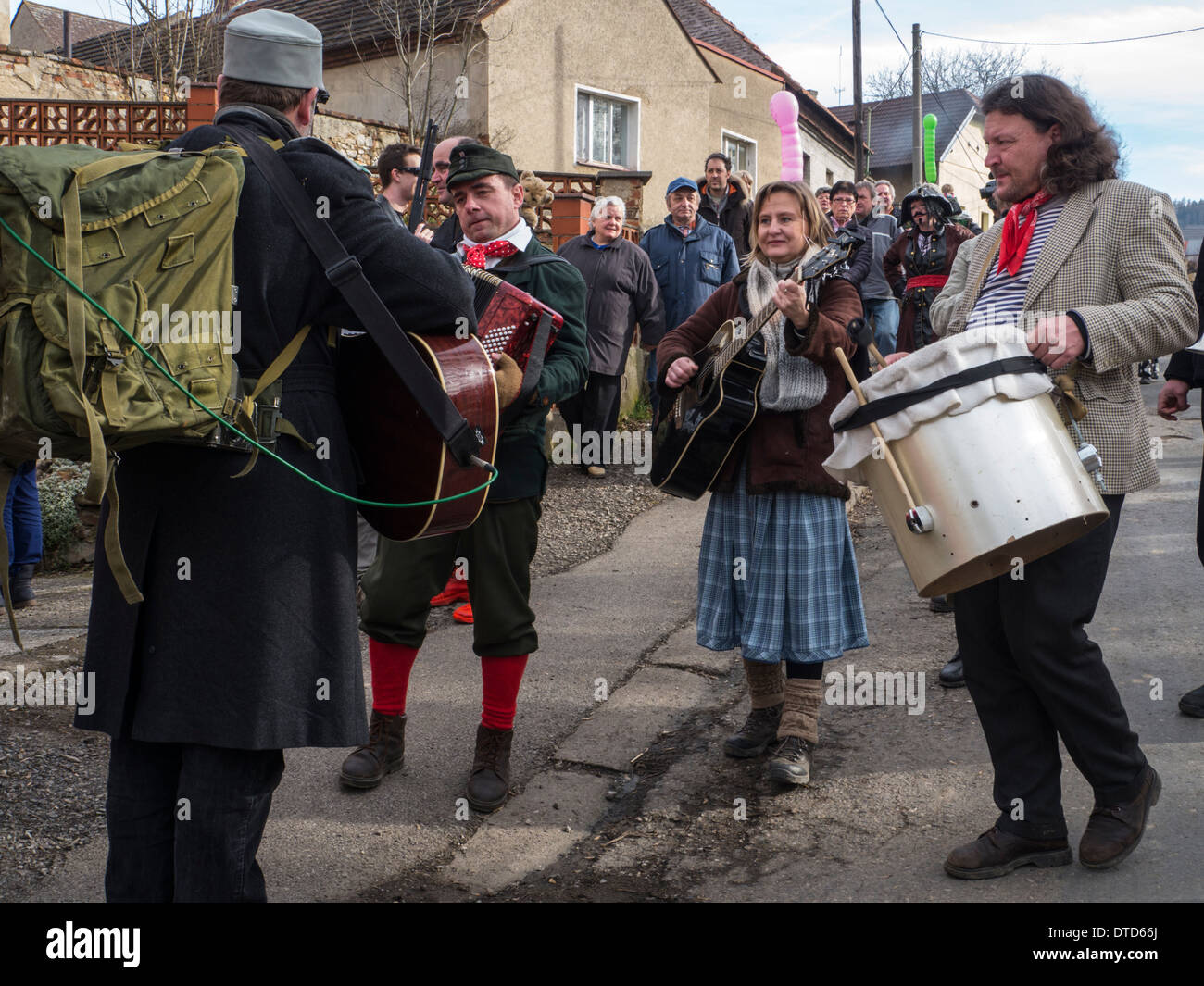 Le carnaval traditionnel en Svinare, République Tchèque Banque D'Images