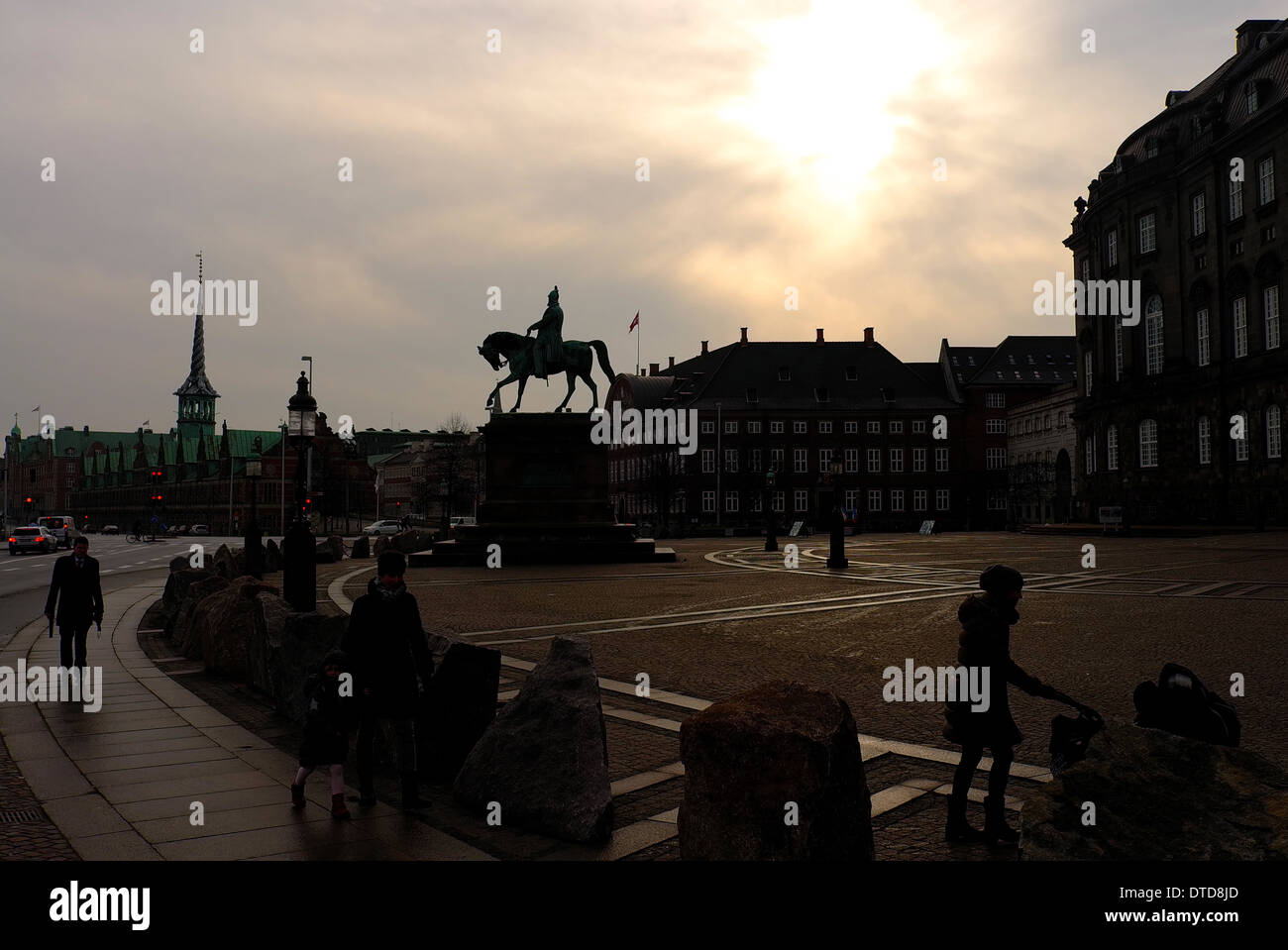 Copenhague, février 2014 Banque D'Images