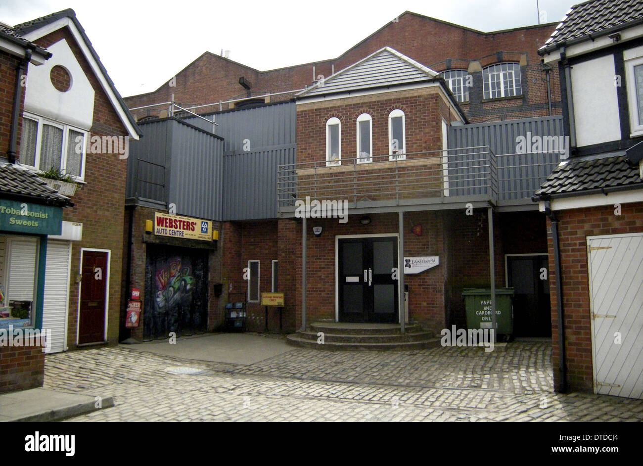 Définir l'emplacement de Coronation Street (pré-nouvelle 2014 set), Manchester, Angleterre, RU Banque D'Images