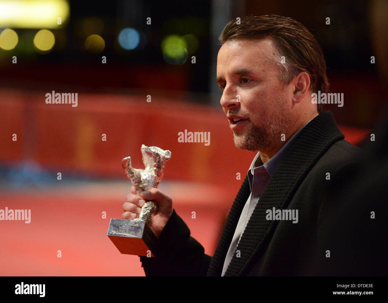 BERLIN, ALLEMAGNE, le 15 février, 2014. Richard Linklater assiste à la cérémonie de clôture à la 64e Berlinale Annuel International Film Festival à Berlinale Palast le 15 février 2014 à Berlin, Allemagne. Banque D'Images