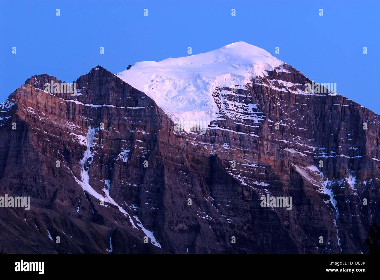 Sommet de montagne , Canadian Rockies, Alberta, Canada Banque D'Images