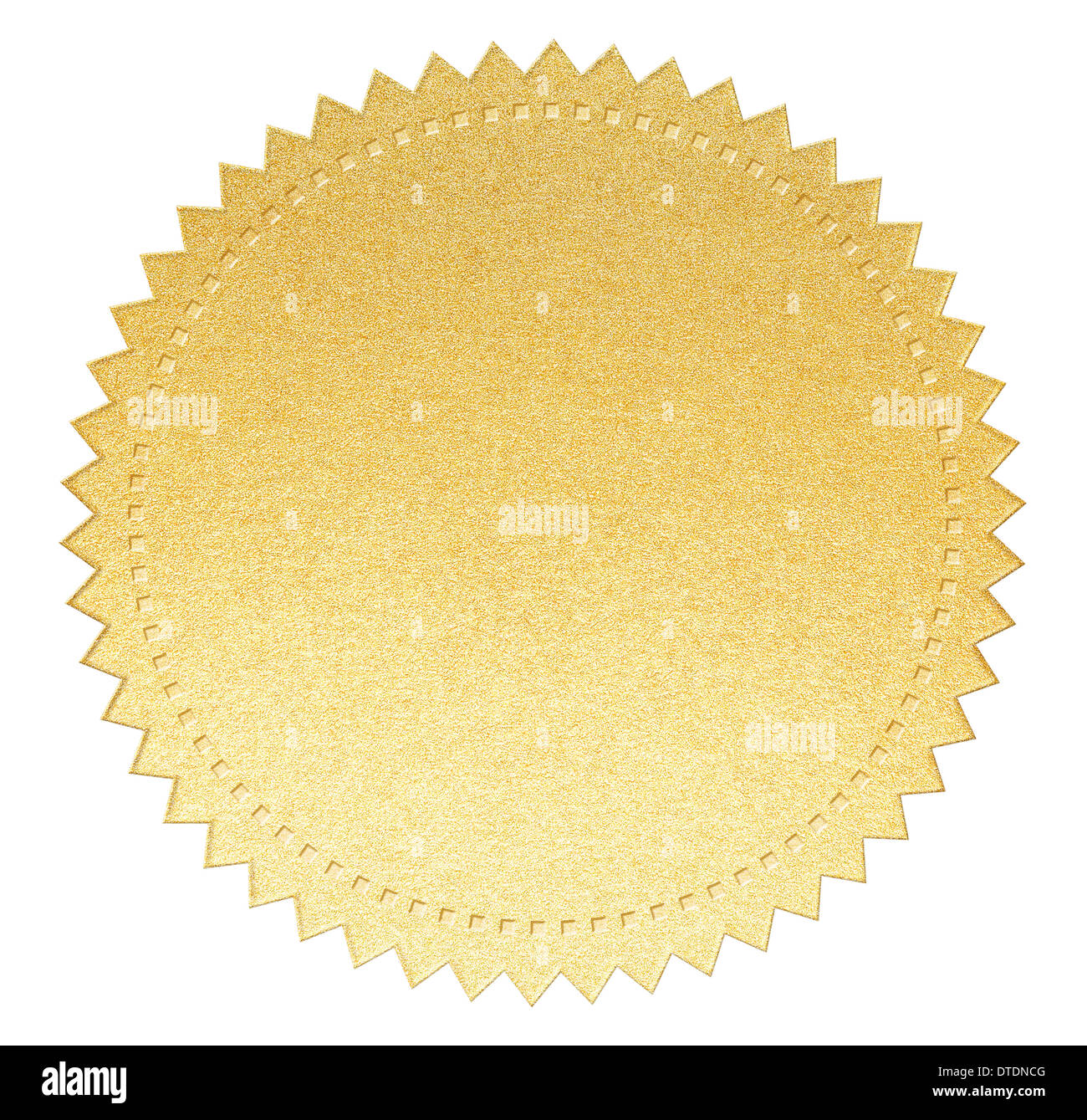 Joint papier gold label with clipping path inclus Banque D'Images