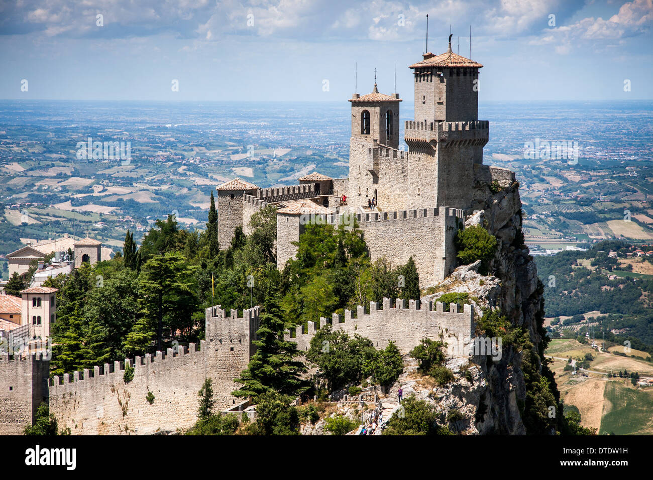 Château de San Marino, Italie Banque D'Images