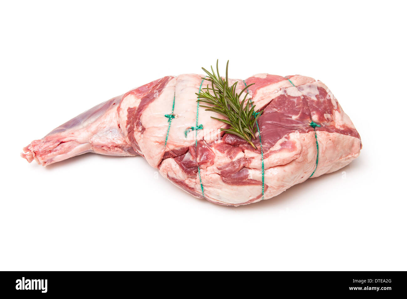 Épaule ou gigot d'agneau (mixte) 2,69 kg isolated on a white background studio. Banque D'Images