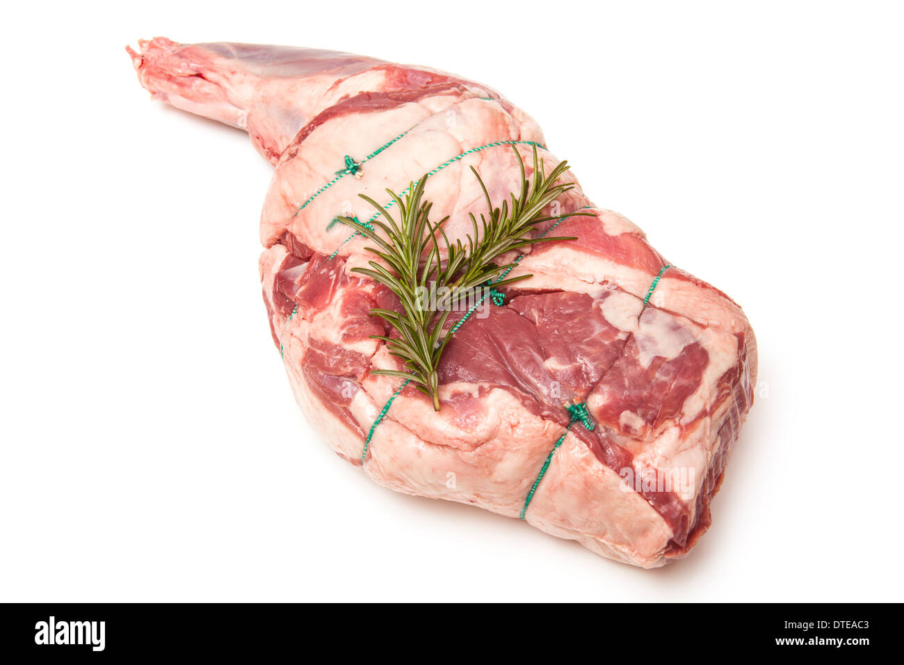 Épaule ou gigot d'agneau (mixte) 2,69 kg isolated on a white background studio. Banque D'Images