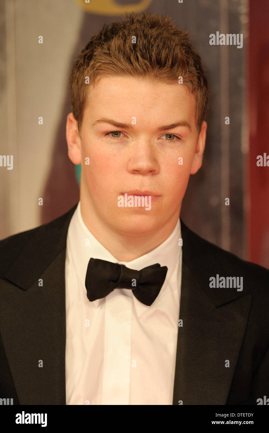 London, UK, 16/02/2014 : Tapis Rouge Les arrivées à l'EE British Academy Film Awards. Les personnes sur la photo : Vous Poulter. Photo par Julie Edwards Banque D'Images