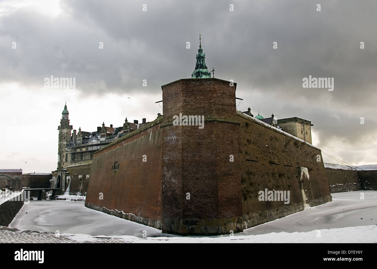 Le château de Kronborg, Helsingor, Danemark Banque D'Images