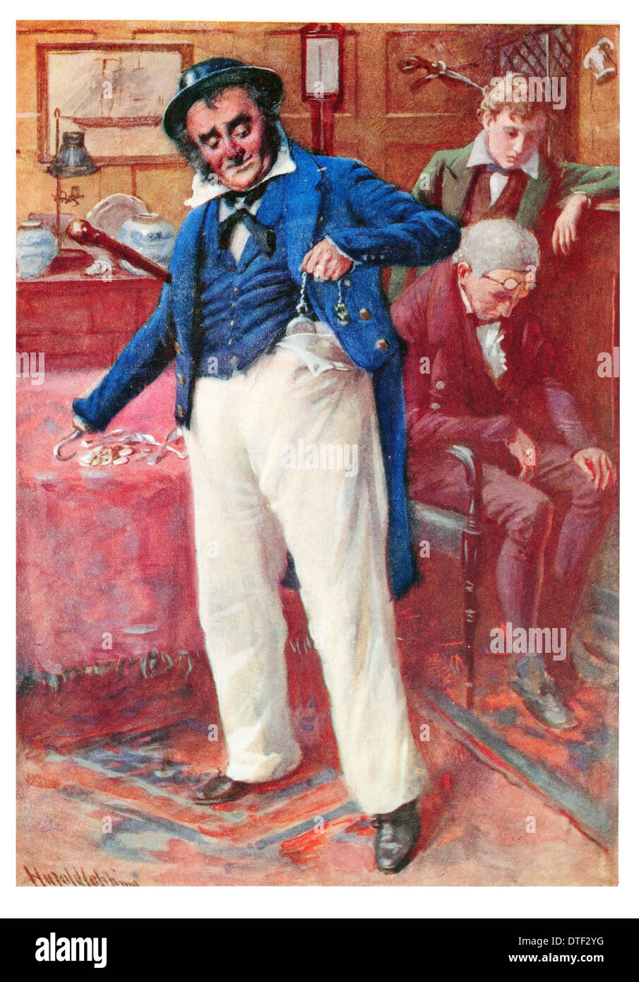 L'idée lumineuse le Département roman de Charles John Huffam Dickens Banque D'Images