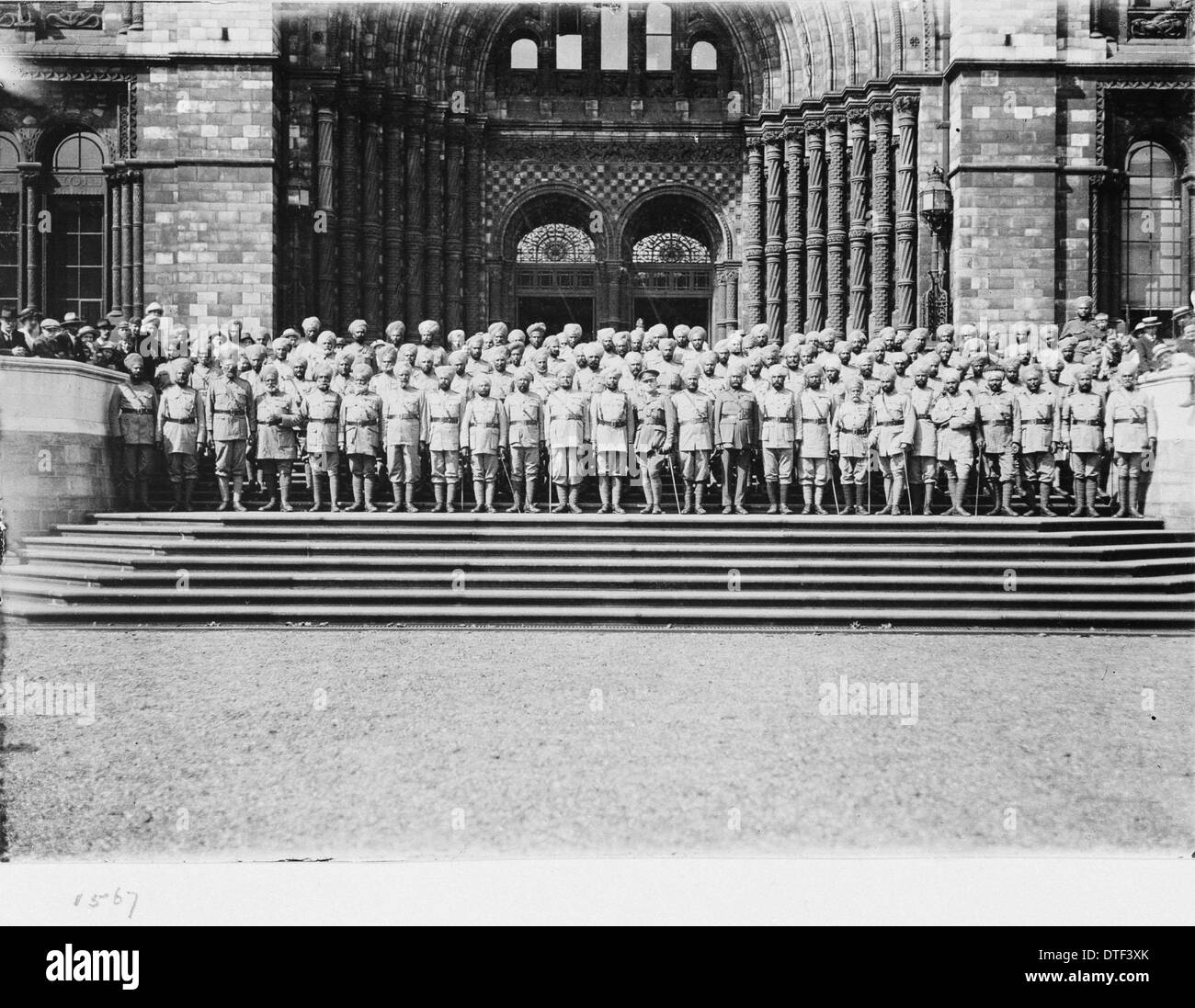 Des soldats indiens à l'entrée, 15 août 1919 Banque D'Images