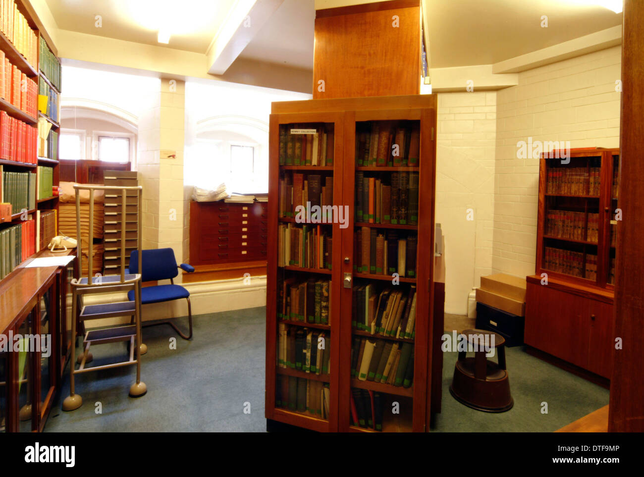 La salle des Collections spéciales de la bibliothèque botanique Banque D'Images