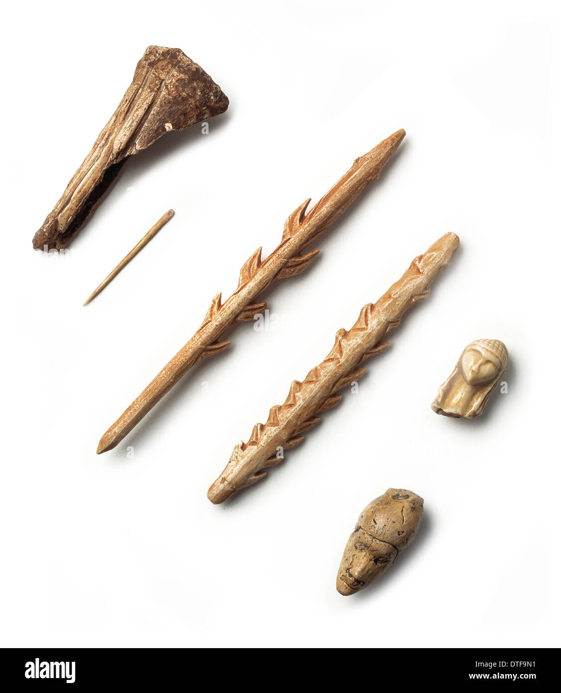 Outils du Paléolithique supérieur 18 - 30 000 ans Banque D'Images