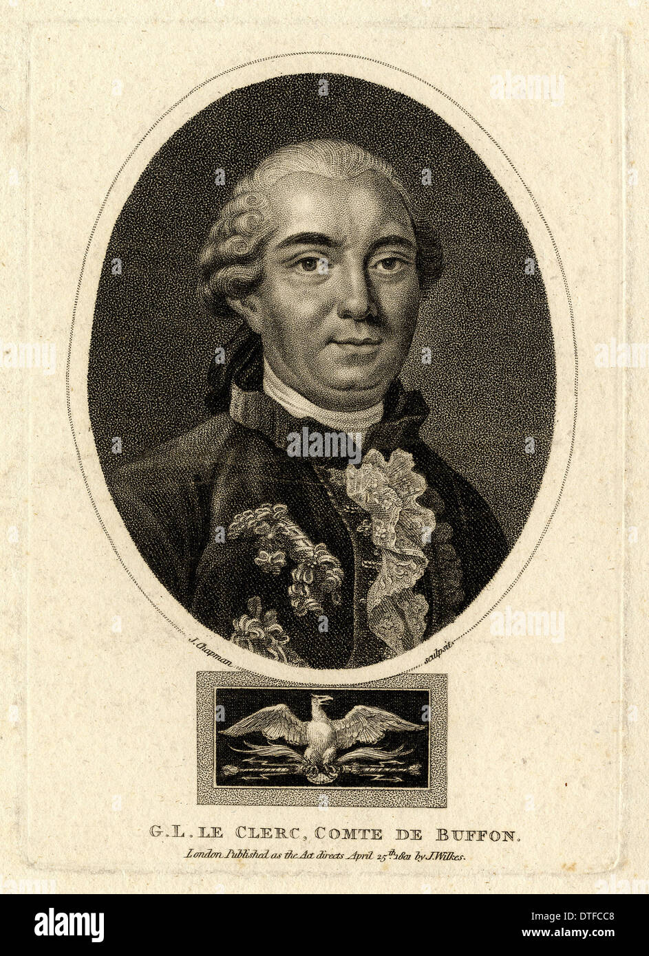 Georges-Louis Leclerc, Comte de Buffon (1707-1788) Banque D'Images