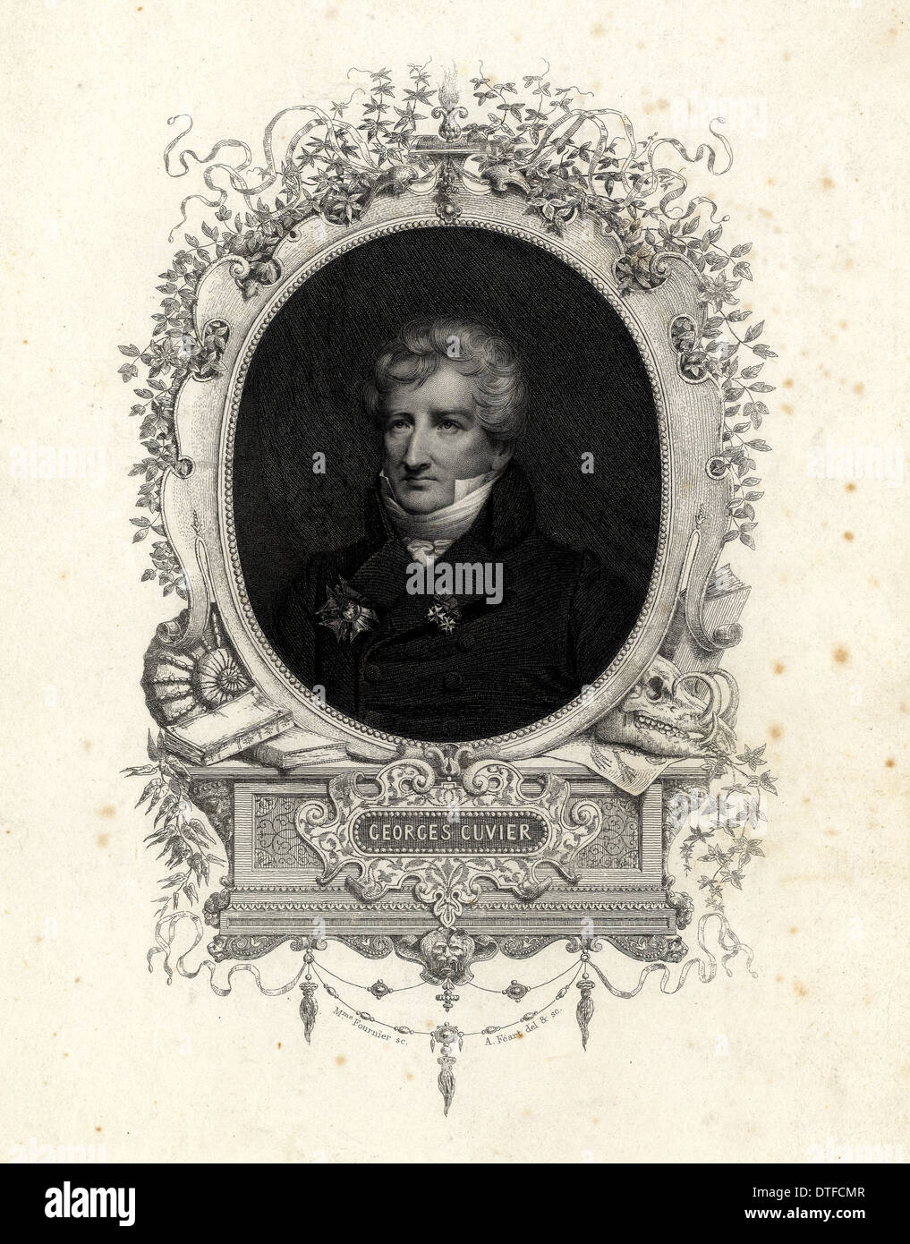 Le Baron Georges Cuvier (1769-1832) Banque D'Images