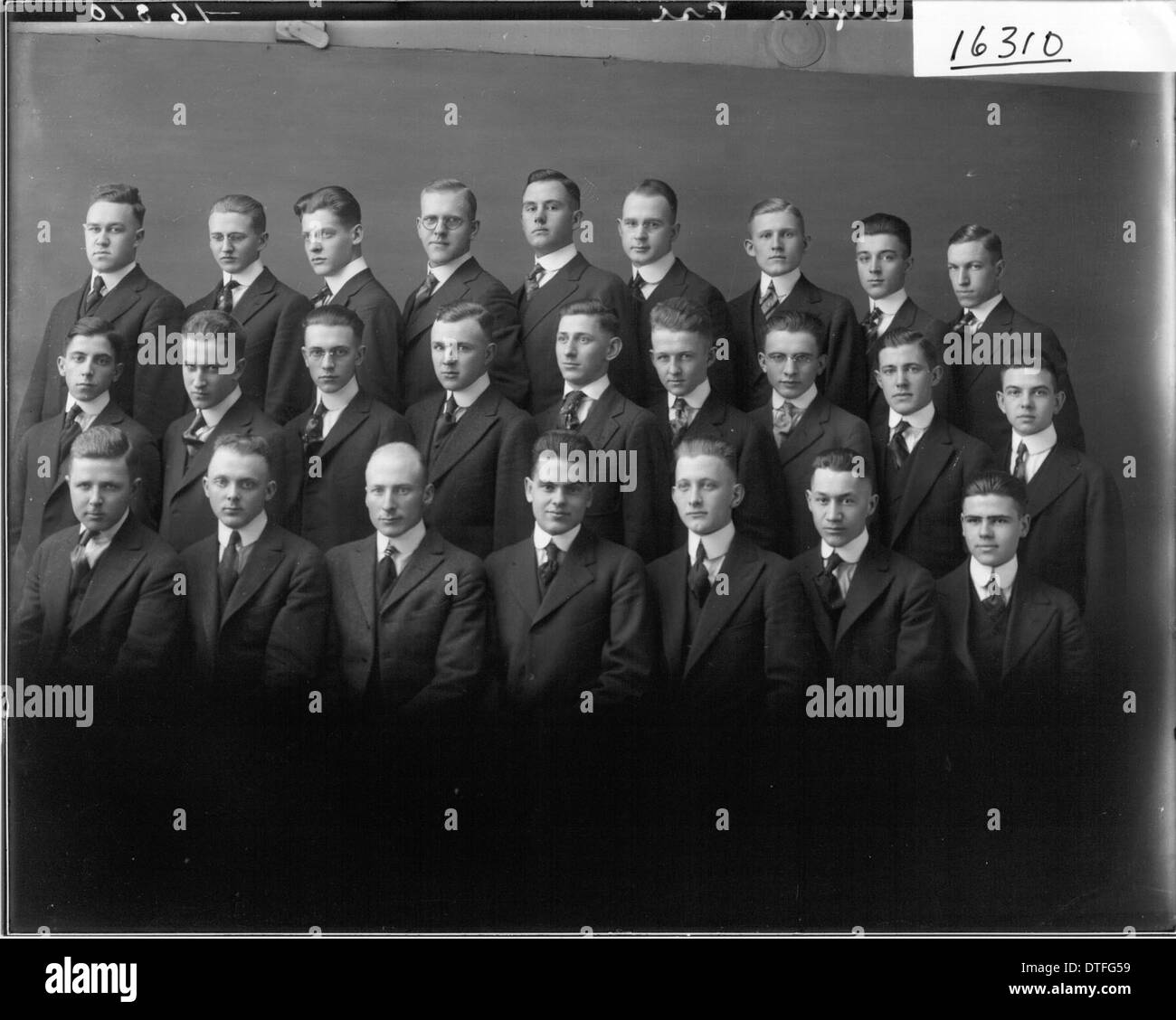 Alpha Phi Psi portrait de groupe 1917 Banque D'Images