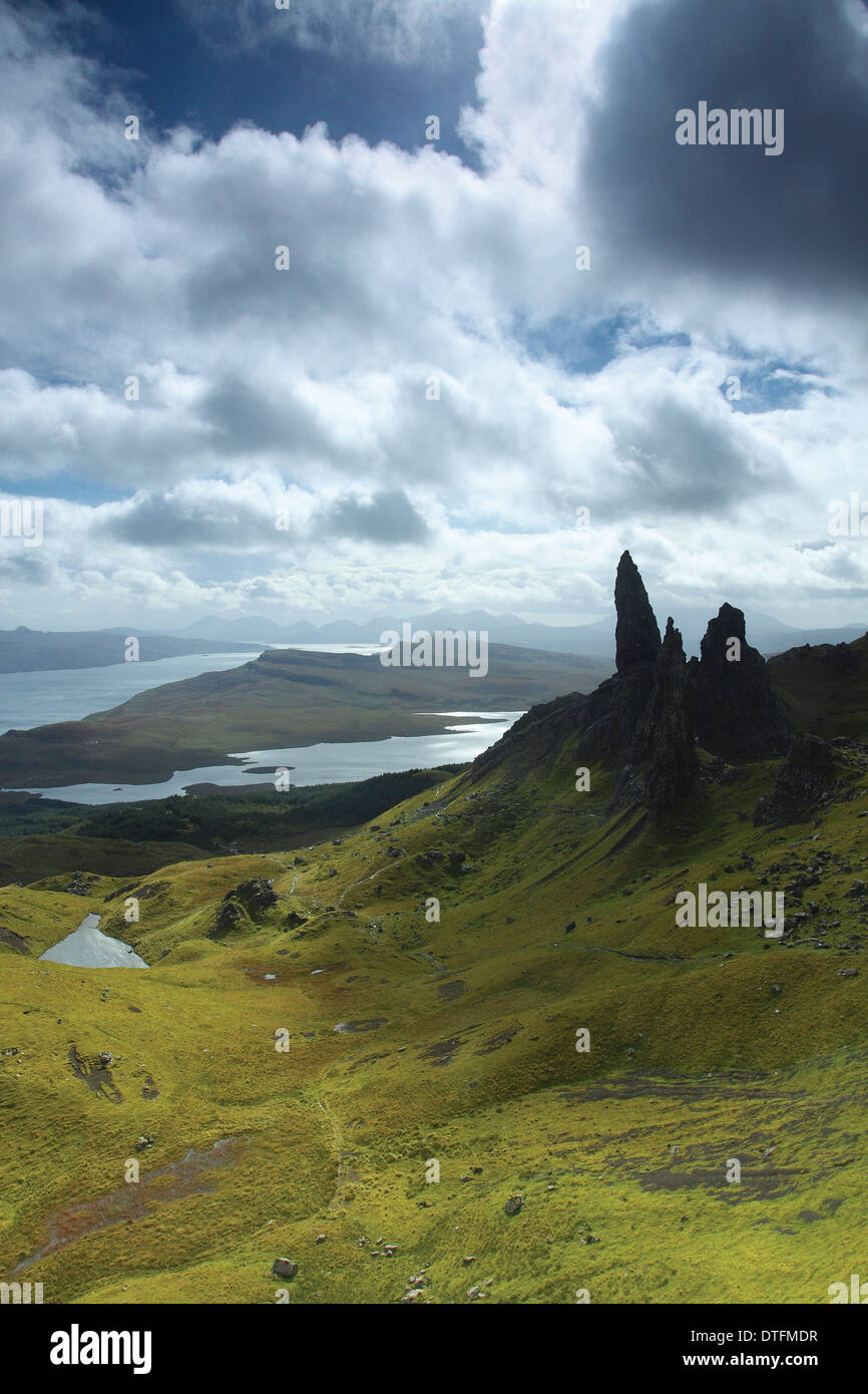 Le vieil homme de Storr, île de Skye, Hébrides intérieures, Highland Banque D'Images