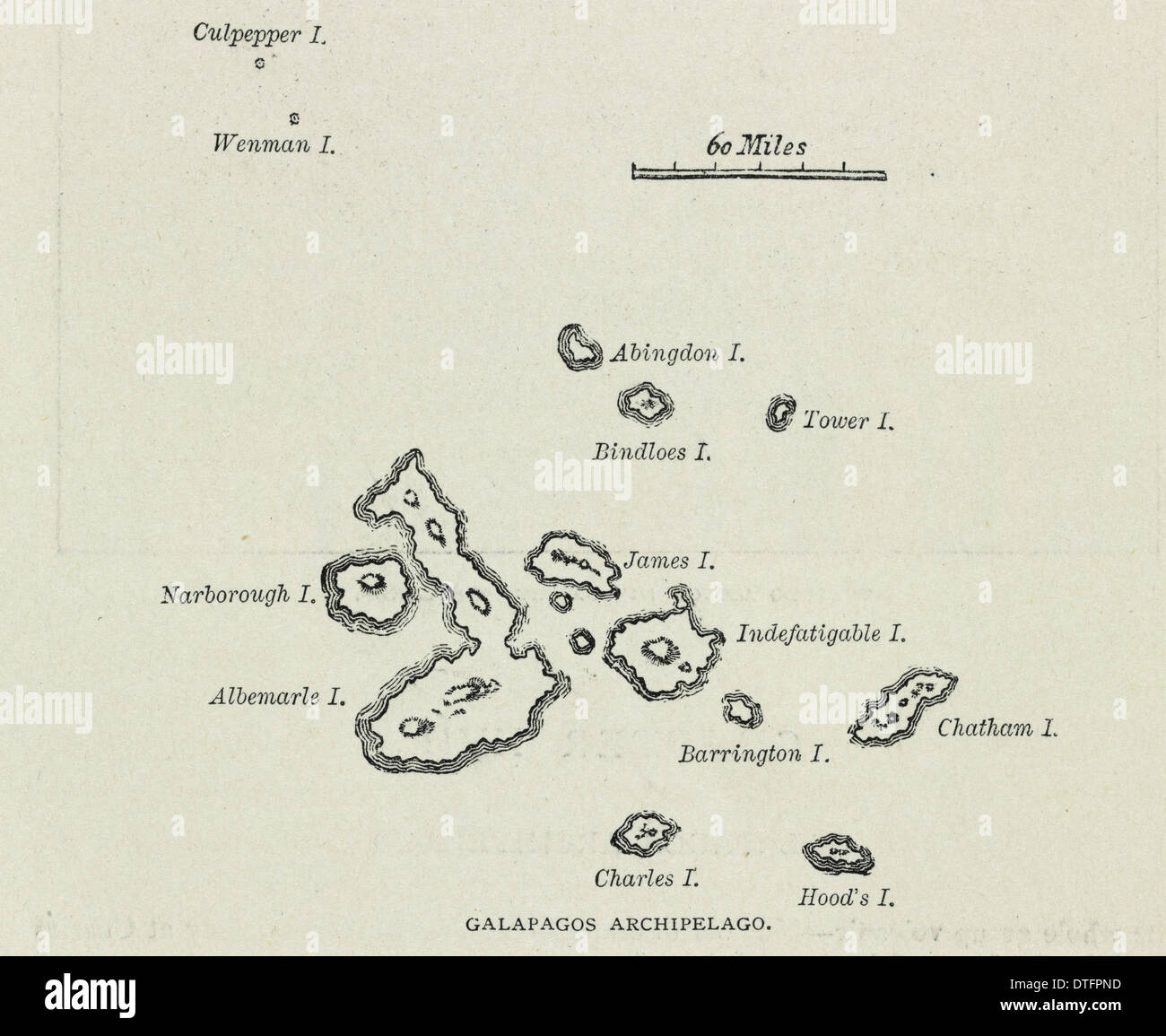 'Archipel des Galapagos' Banque D'Images