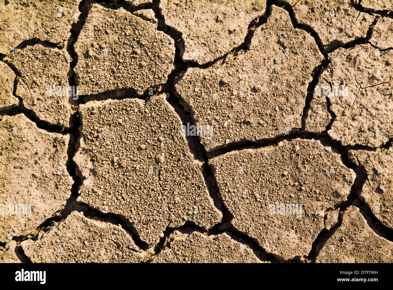 Le changement climatique, un sol sec. Banque D'Images
