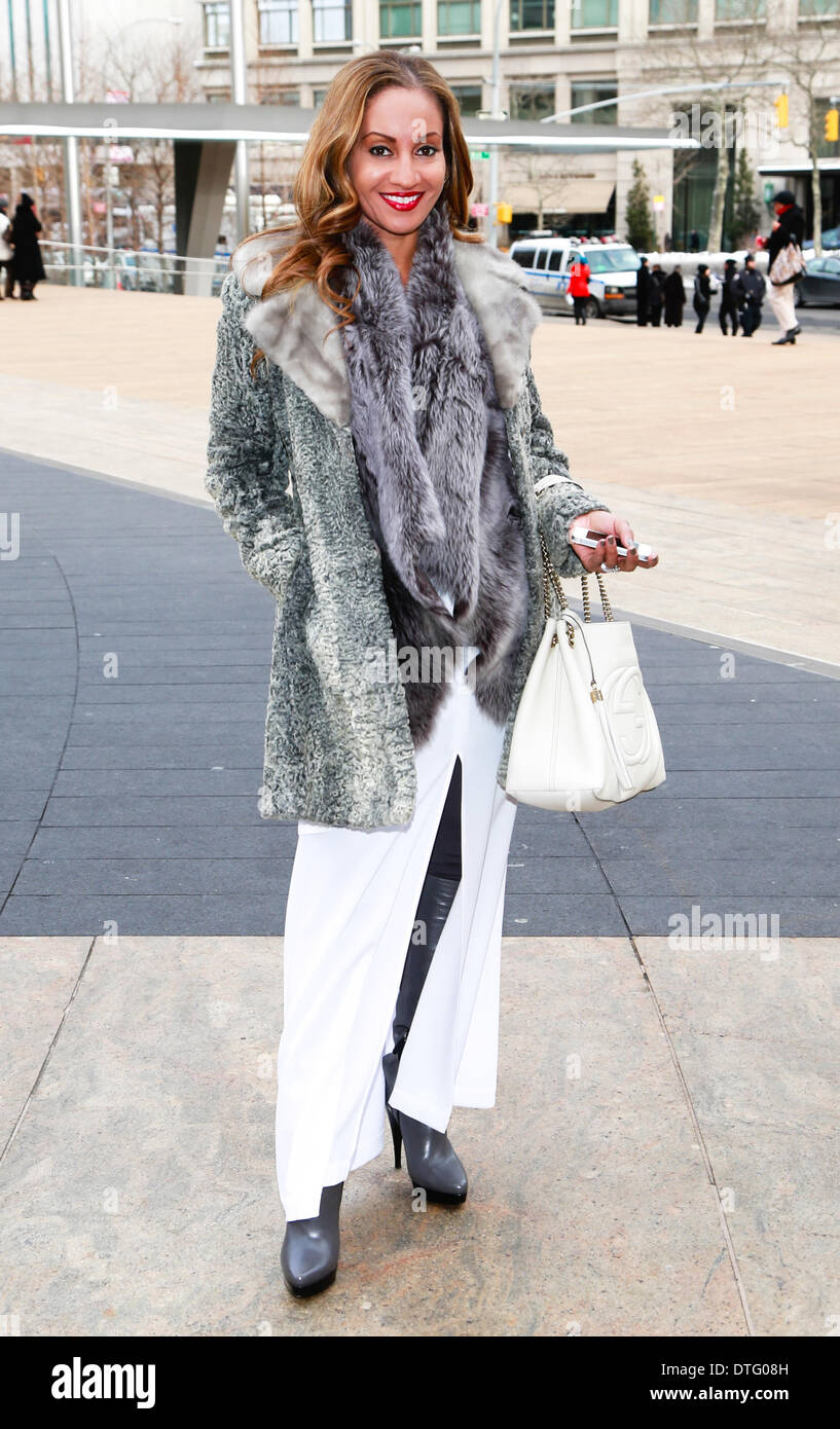 Rebecca Temps d'arriver à la piste Herve Leger show à New York City - Feb  8, 2014 - Photo : Manhattan piste/Charles Eshelman/photo alliance Photo  Stock - Alamy