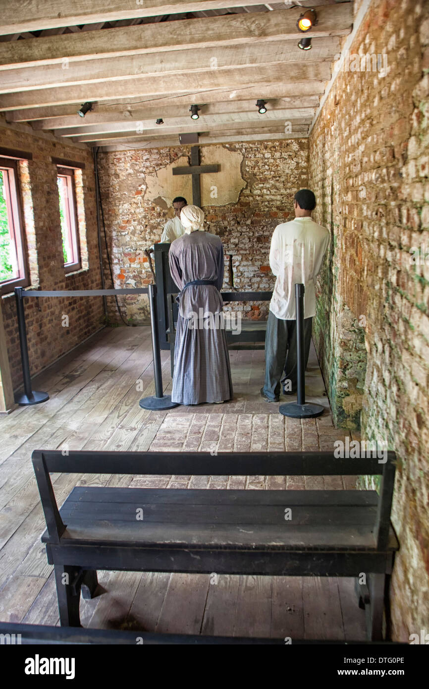 Boone Hall Plantation église esclave Banque D'Images