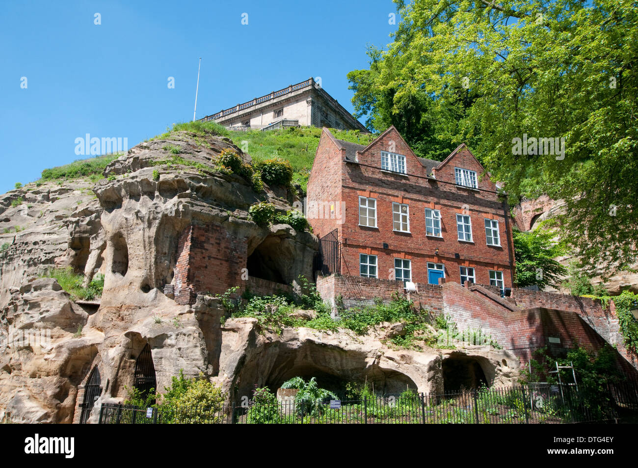 Brewhouse Yard Museum de Nottingham et Mortimers Vie Trou, Nottingham City England UK Banque D'Images