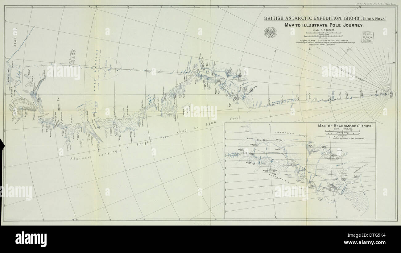 Site de Terra Nova voyage au Pôle Sud Banque D'Images