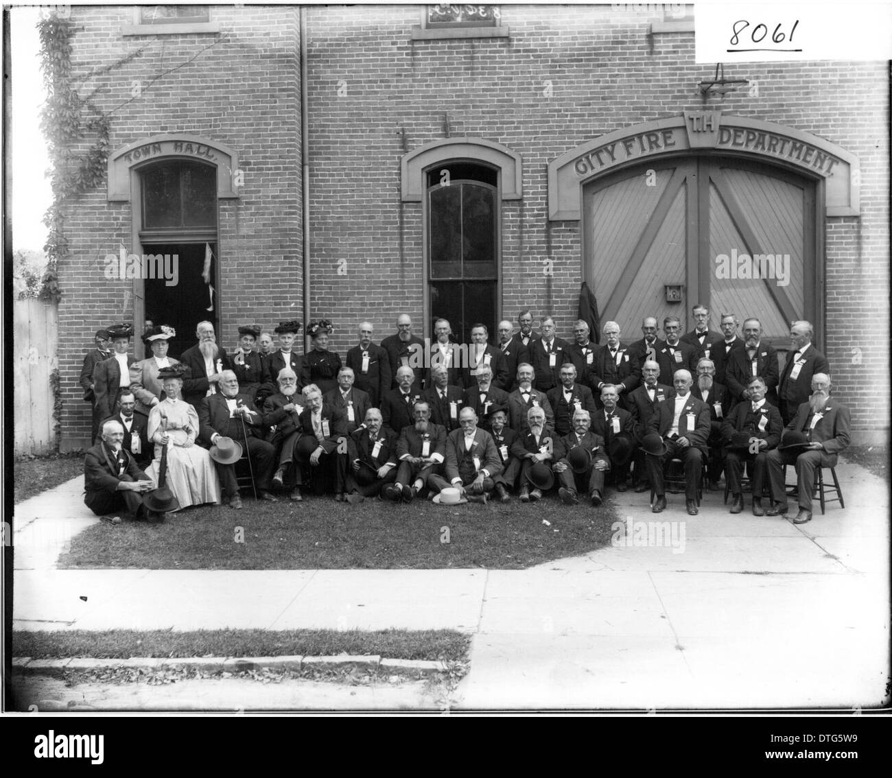 Portrait de groupe de la 83e O.V. ?., Oxford, Ohio 1907 Banque D'Images