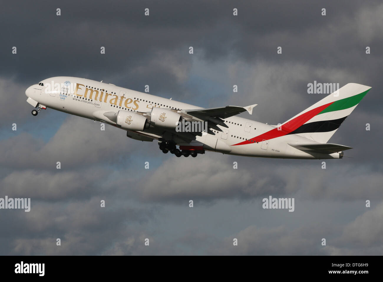 Unis Jumbo d'AIRBUS A380 Banque D'Images