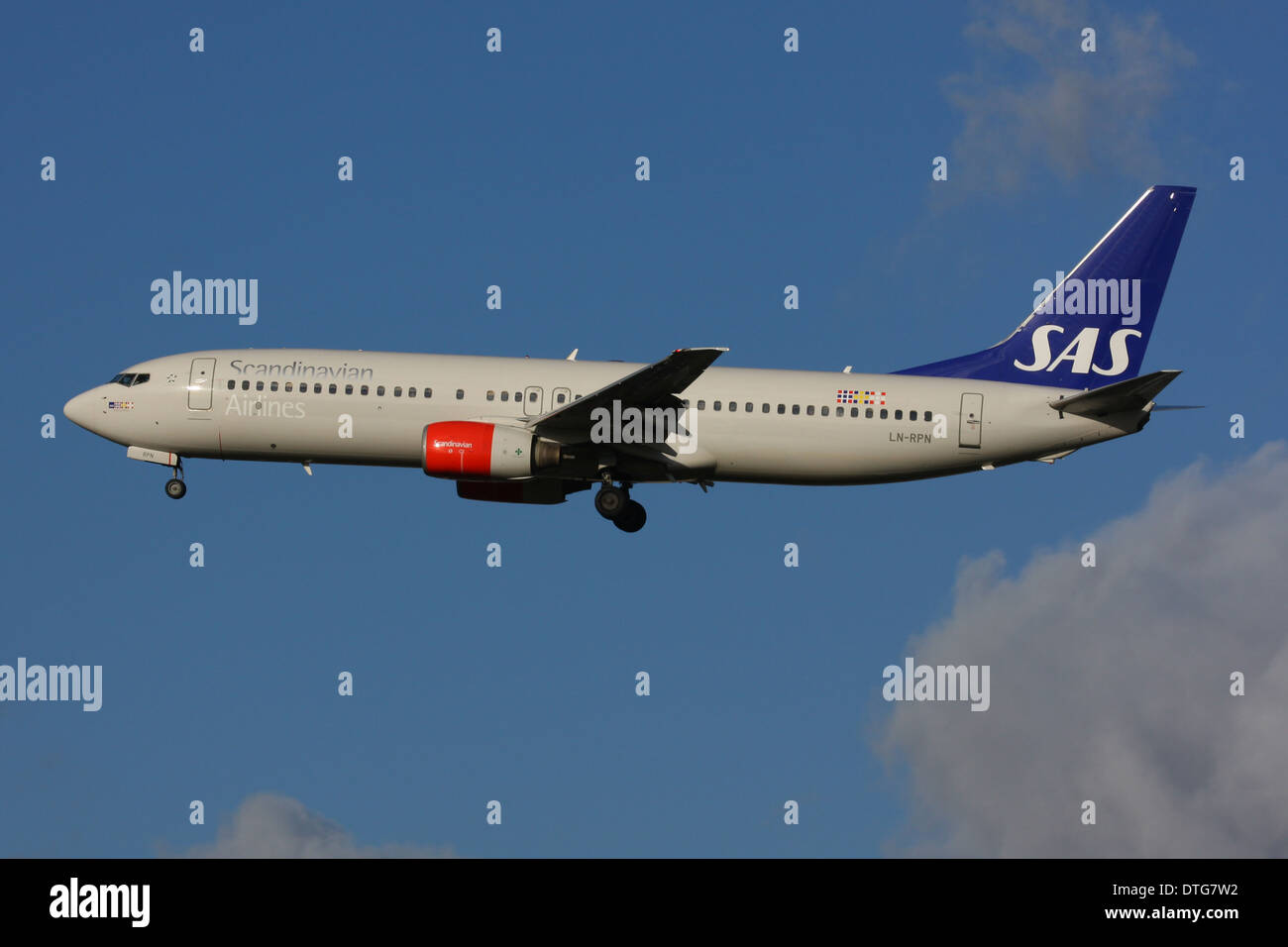 BOEING 737 800 scandinave SAS Banque D'Images