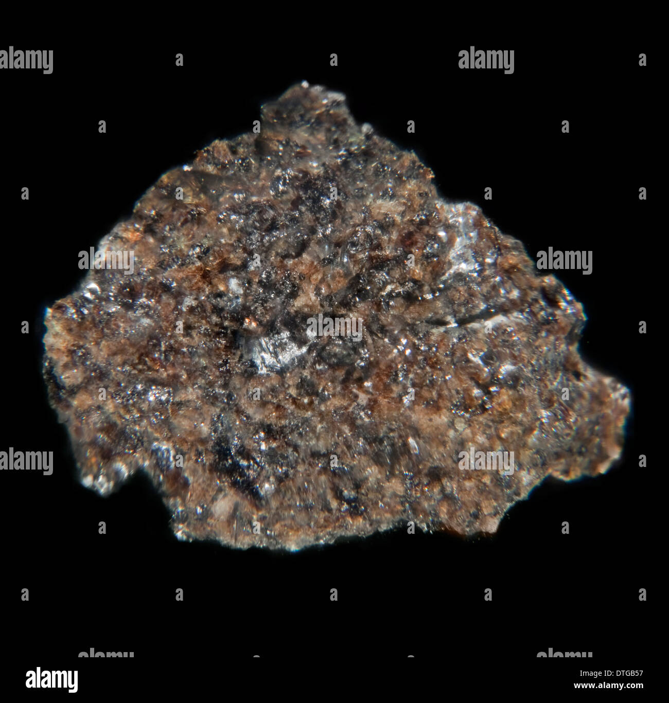 Fragment de roche lunaire Banque D'Images