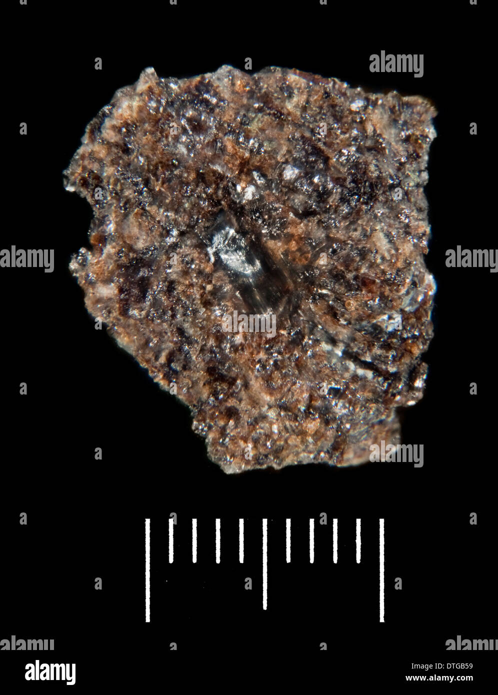 Fragment de roche lunaire Banque D'Images