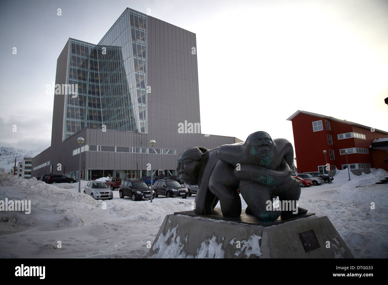Le centre financier de Nuuk. Groenland Banque D'Images