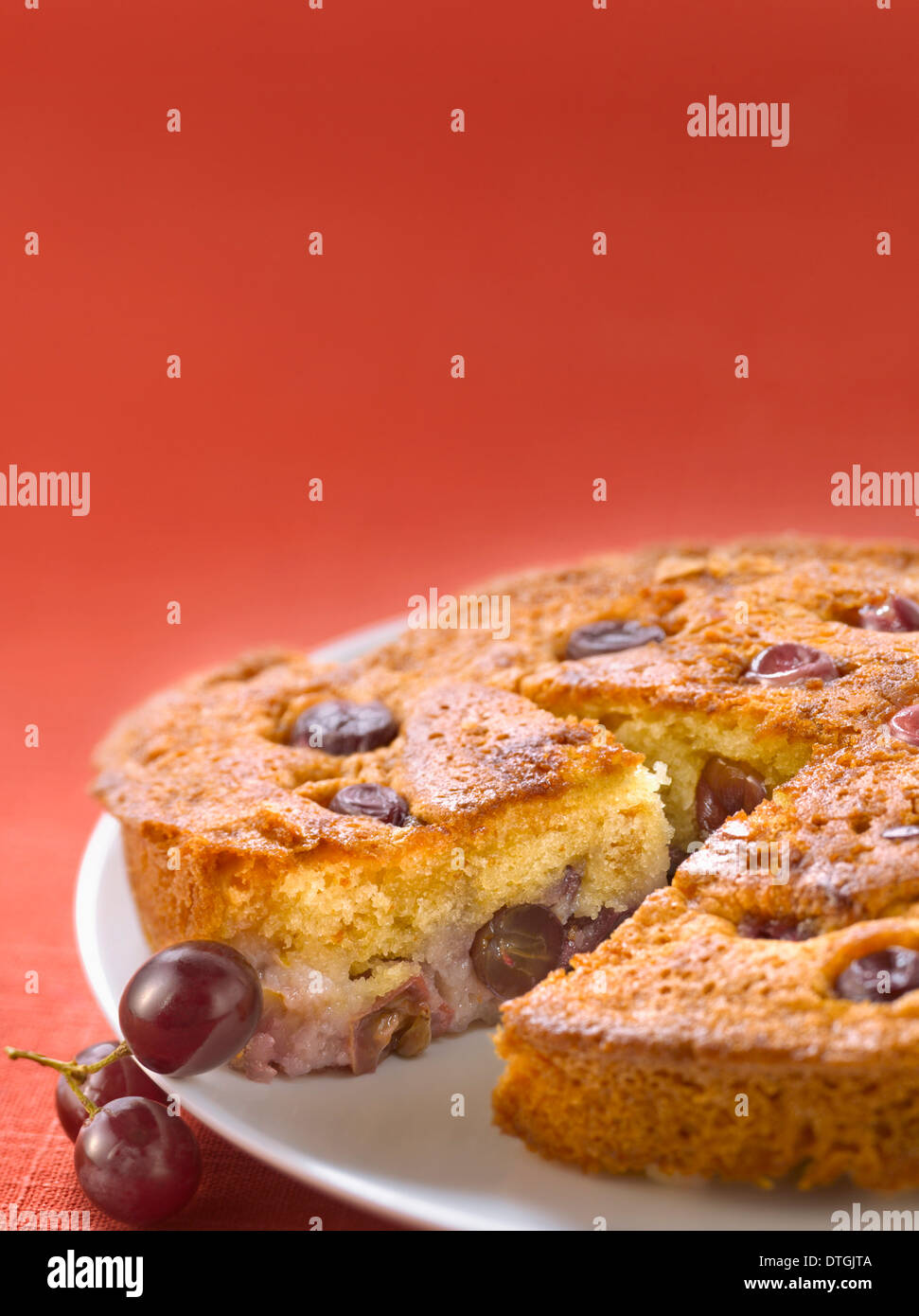 Gâteau mou de raisin Banque D'Images