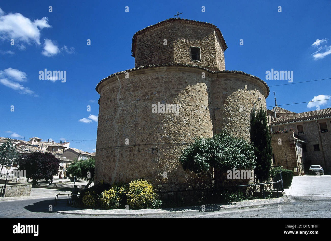 L'Espagne. Molina de Aragon. Monastère de Saint François. Chapelle du Tiers Ordre. De l'extérieur. Banque D'Images