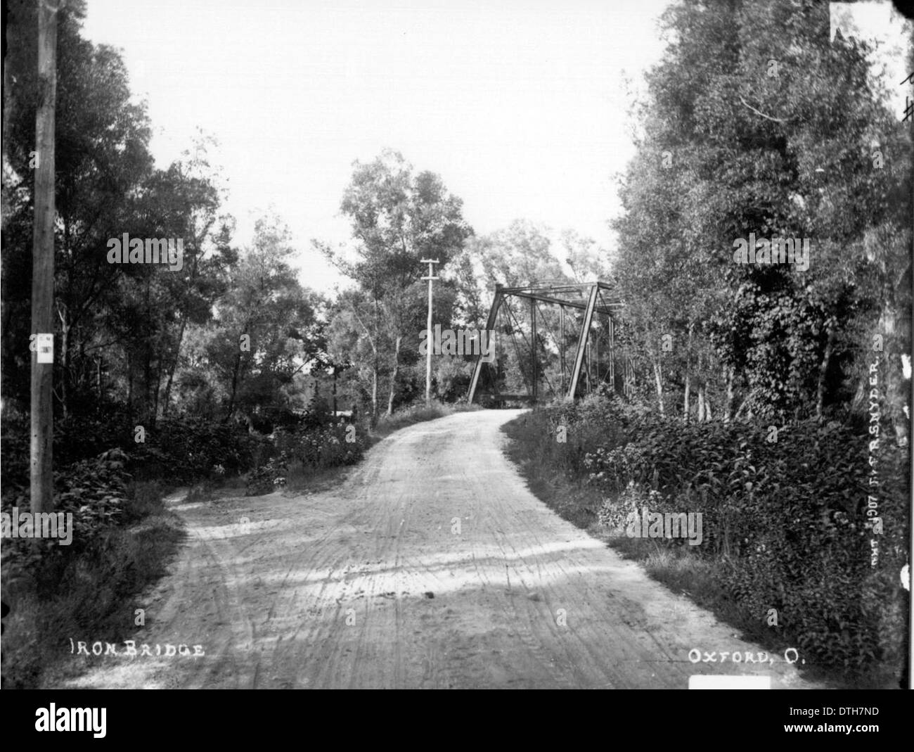 Pont de fer, 1907 Banque D'Images