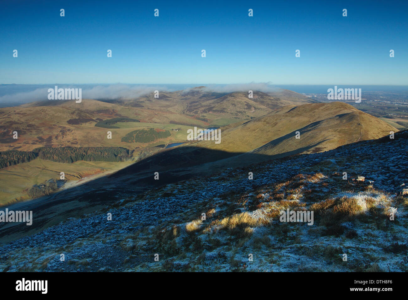 Carnethy Caerketton avec vue sur la colline et de Glencorse, les collines de Pentland, Lothian Banque D'Images