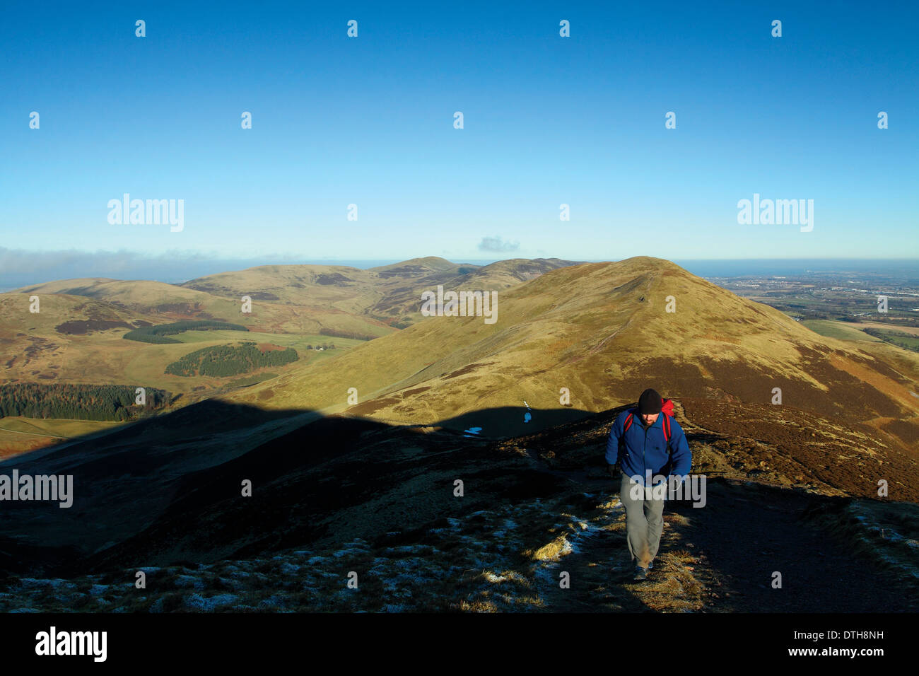 Turnhouse Hill de Carnethy Hill, les collines de Pentland, Lothian Banque D'Images