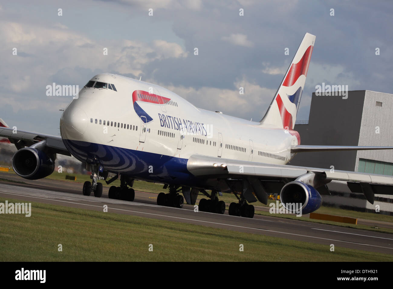 Boeing 747-400 de British Airways à Londres Heathow Aéroport International Banque D'Images