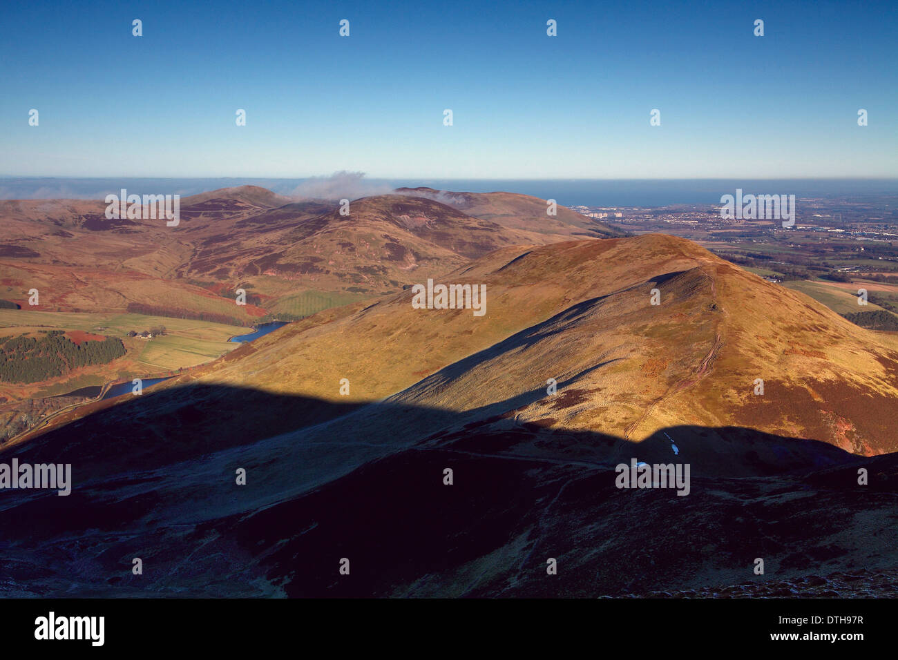 Turnhouse Hill, et de Glencorse Edimbourg les Carnethy Hill, les collines de Pentland, Lothian Banque D'Images