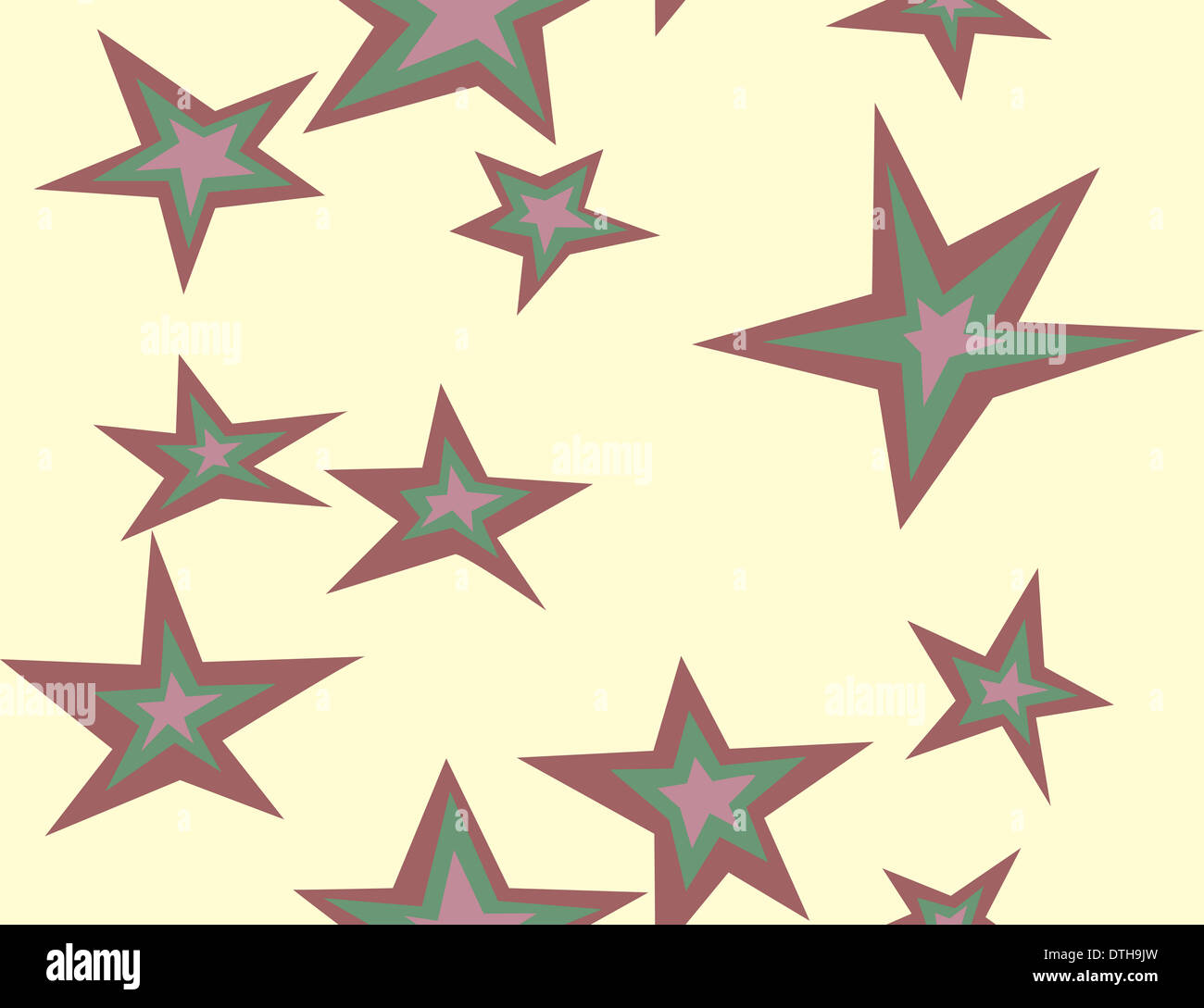 Motif de fond transparente de cinq étoiles Banque D'Images