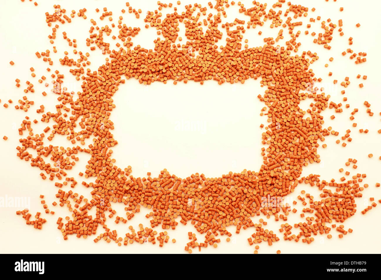 Les granulés plastiques de cadre photo Banque D'Images